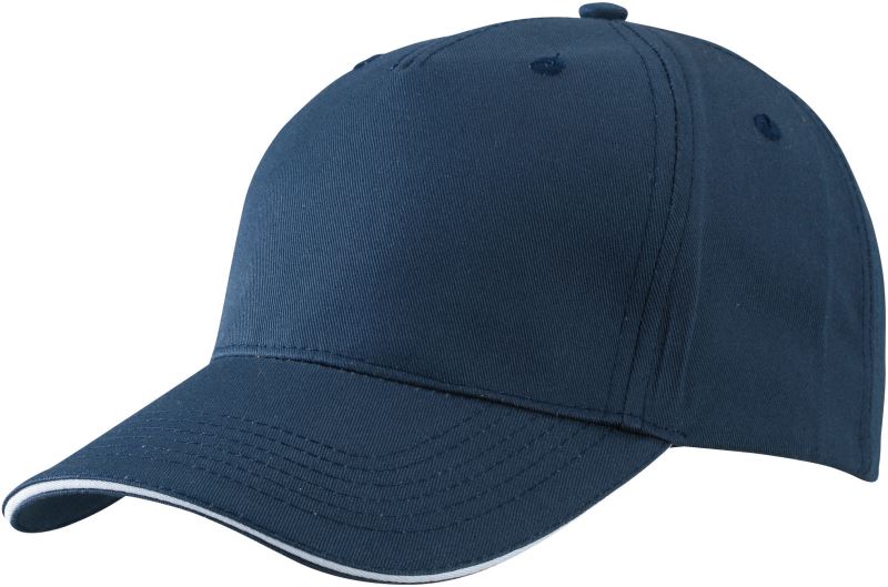 Levně 5 panelová sandwich kšiltovka - navy/white