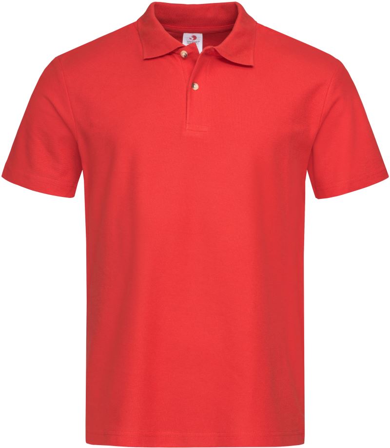 Levně Piqué polo - scarlet red