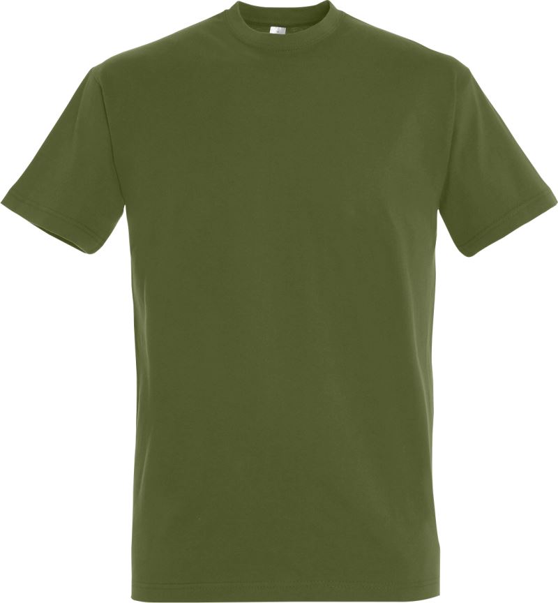 Levně Tričko z těžké bavlny - dark khaki