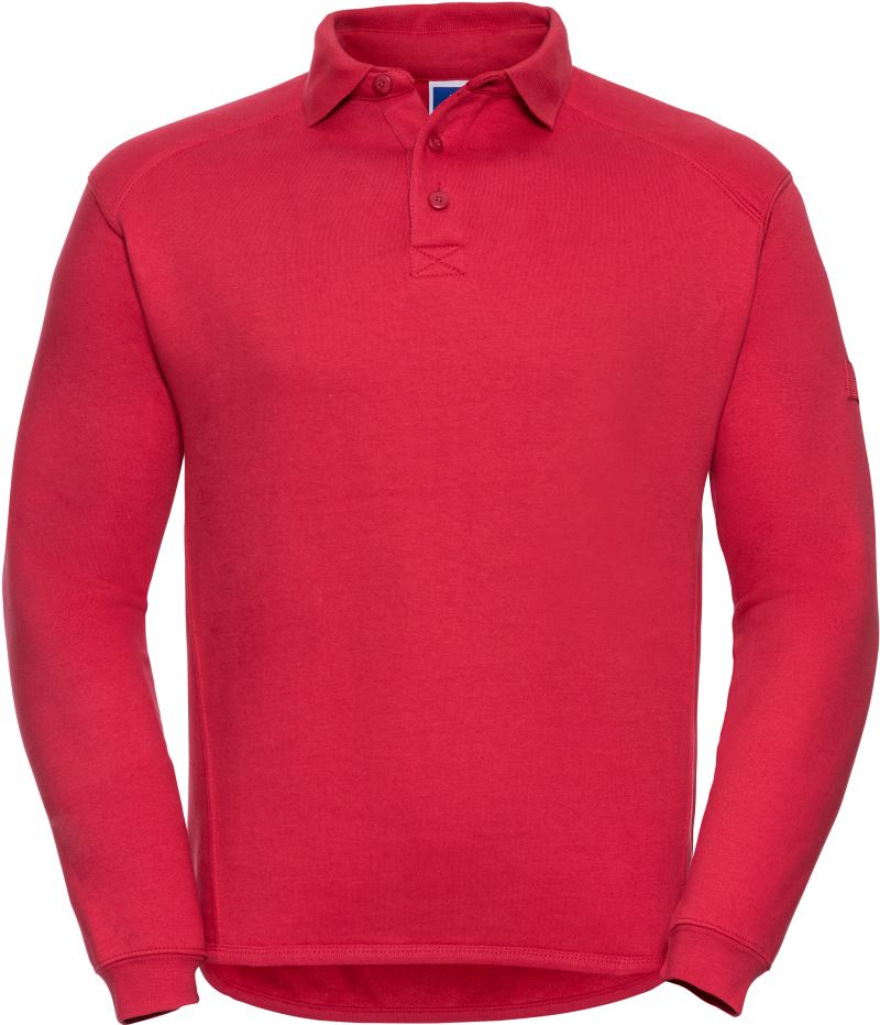 Levně Pracovní mikina s límečkem - classic red