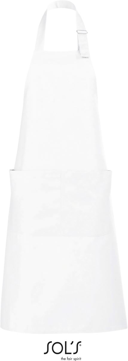 Zástěra s laclem - white