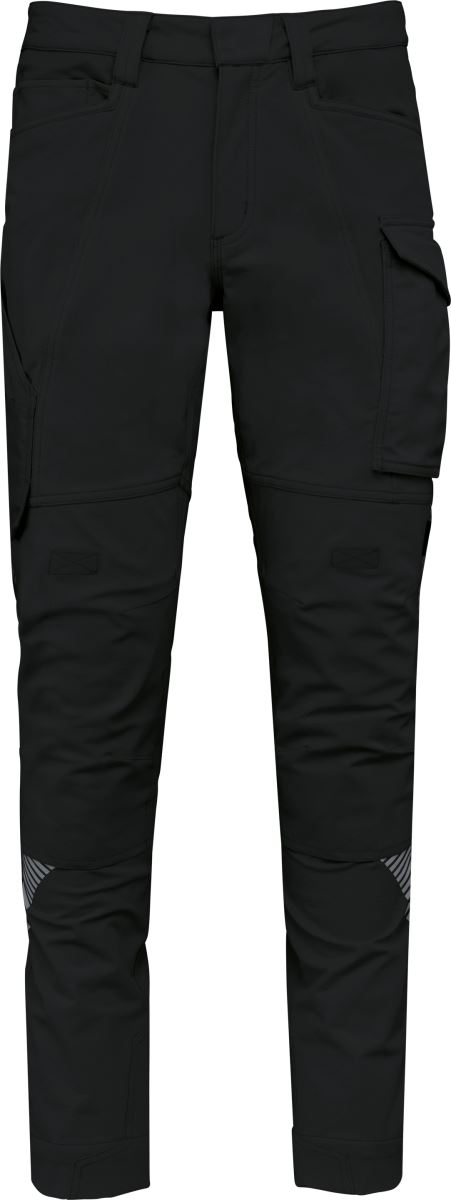 Levně Unisex strečové pracovní kalhoty - black