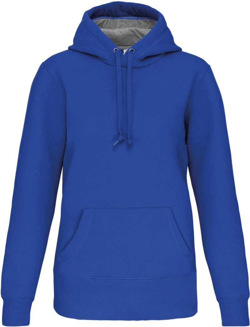 Mikina s kapucí z těžké bavlny - light royal blue