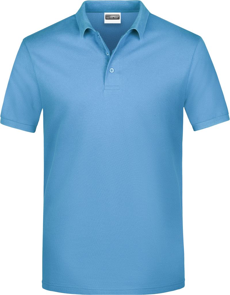 Pánské piqué polo - sky blue
