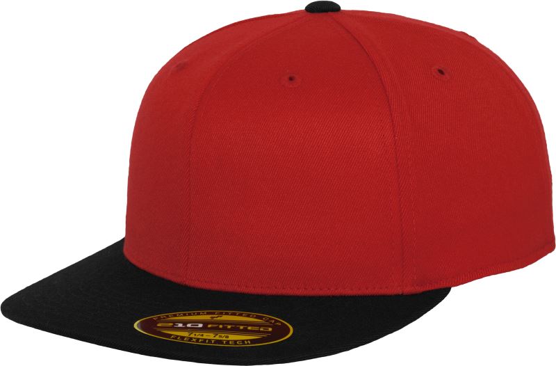 Levně 6 panelová kšiltovka Premium 210 Fitted - red/black
