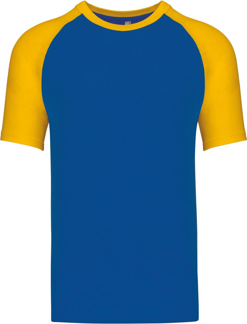 Levně Baseballové tričko - royal blue/yellow