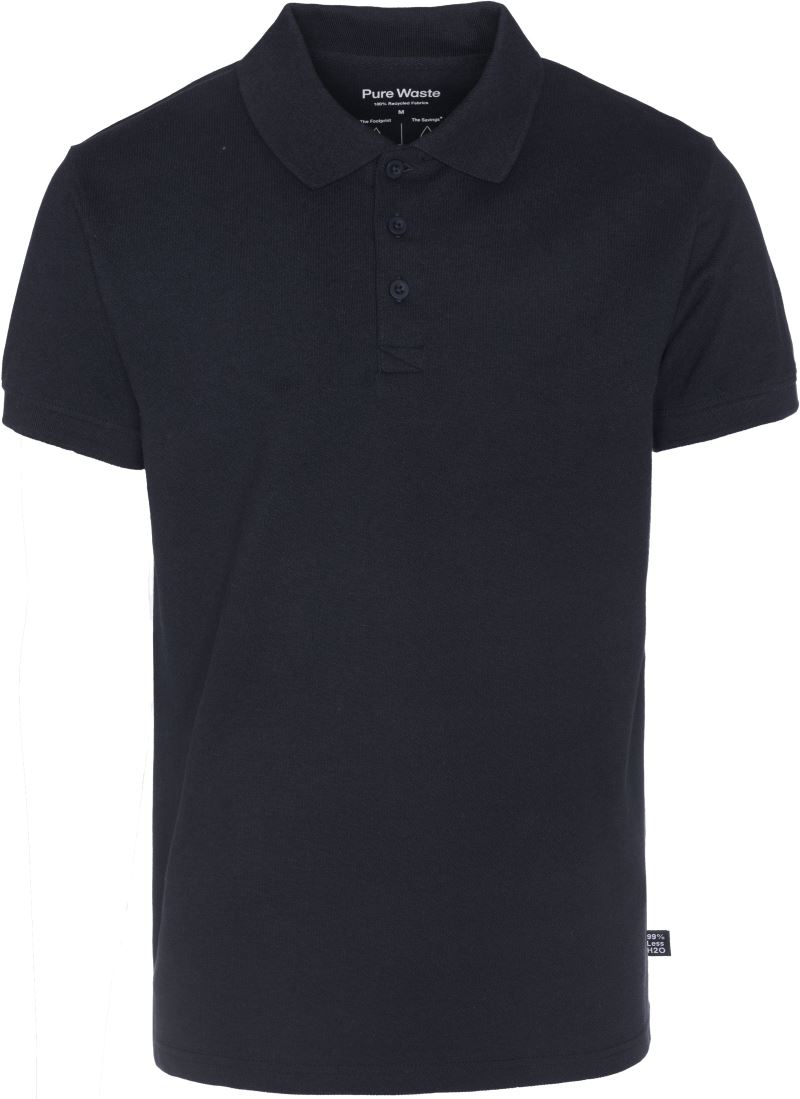 Pánské piqué polo z těžké bavlny - black