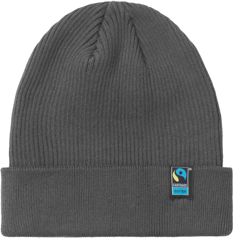 Levně Pletená bio fairtrade čepice - charcoal