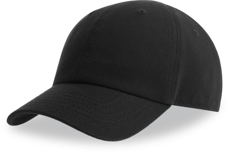 Dětská 6 panelová kšiltovka - black