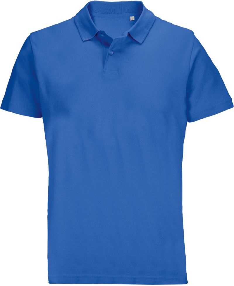 Levně Unisex piqué polo - royal blue