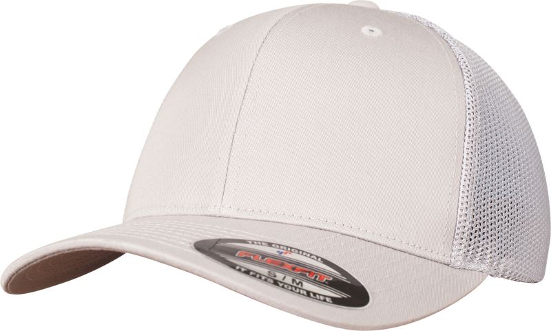 Levně 6 panelová Trucker kšiltovka "Mesh" - silver