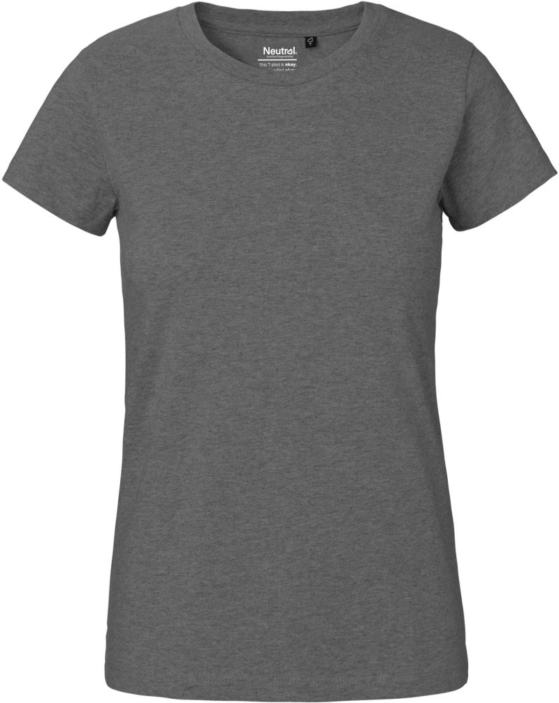 Levně Dámské tričko z těžké bio bavlny - dark heather