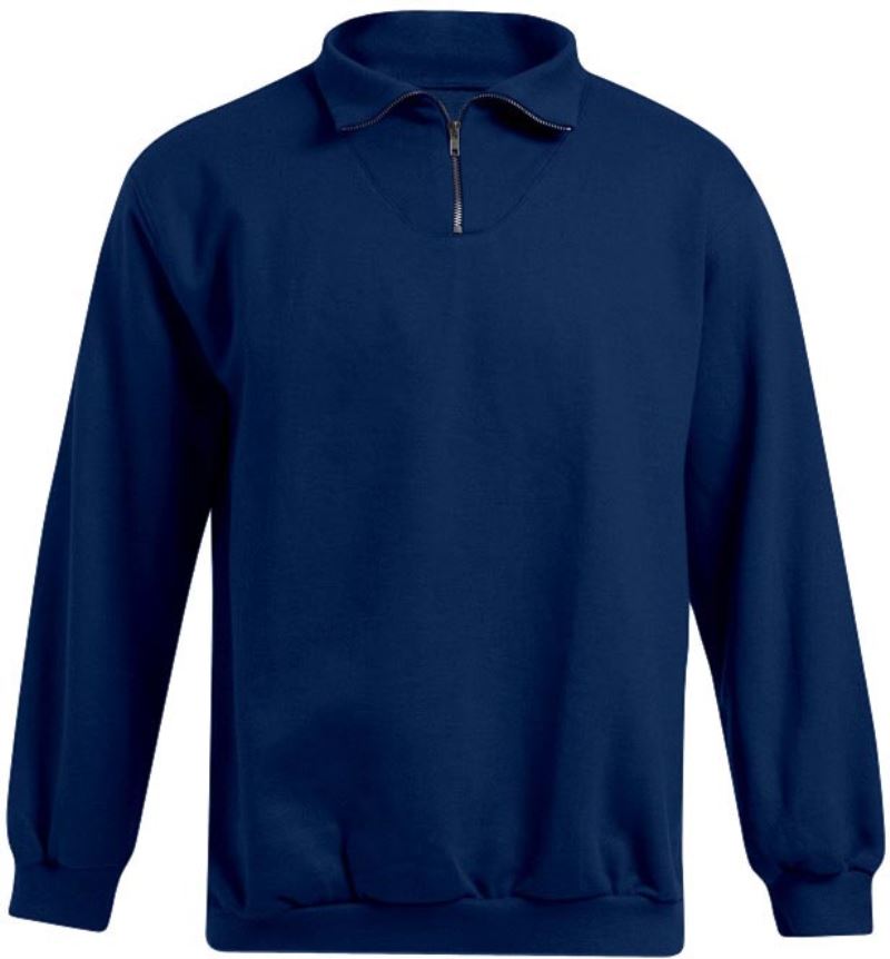 Levně Pánská mikina s 1/4 zipem "Troyer" - navy