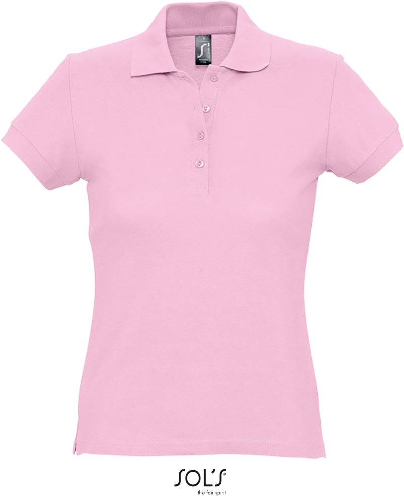 Levně Dámské piqué polo - pink
