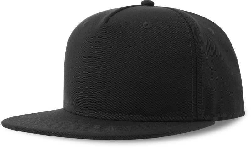 5 panelová baseballová kšiltovka - black