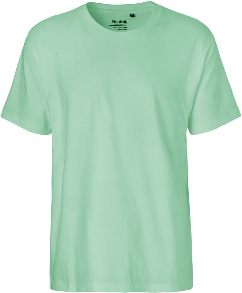 Levně Pánské tričko z těžké bio bavlny - dusty mint