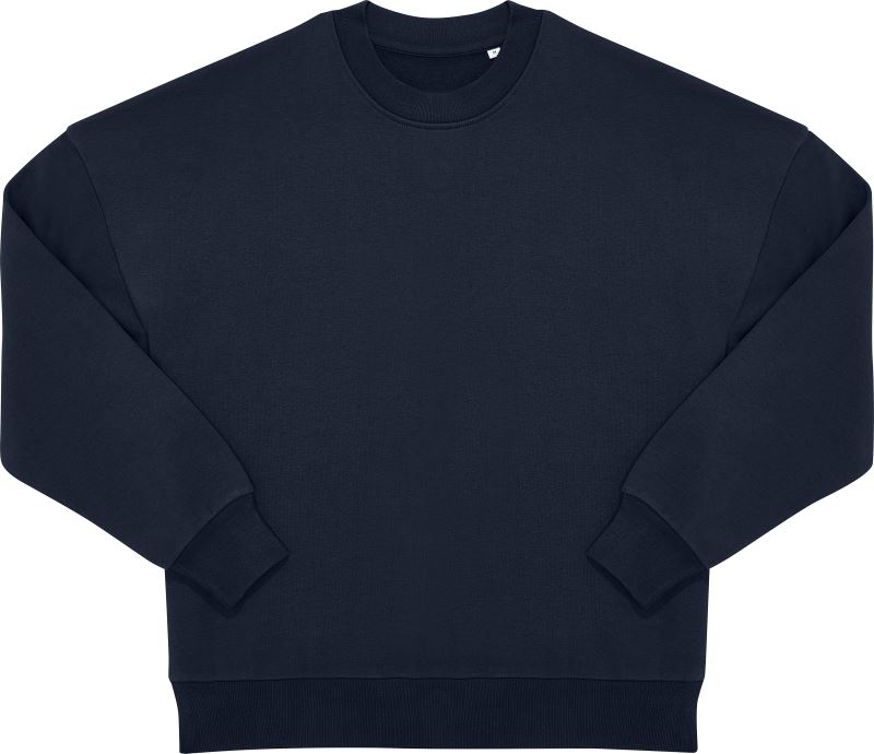 Levně Těžká oversize unisex mikina - navy