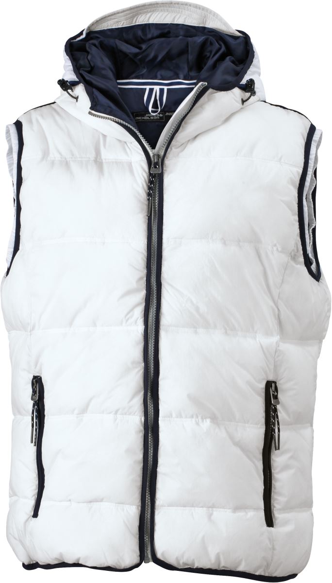 Levně Pánská vesta "Maritim" - white/navy