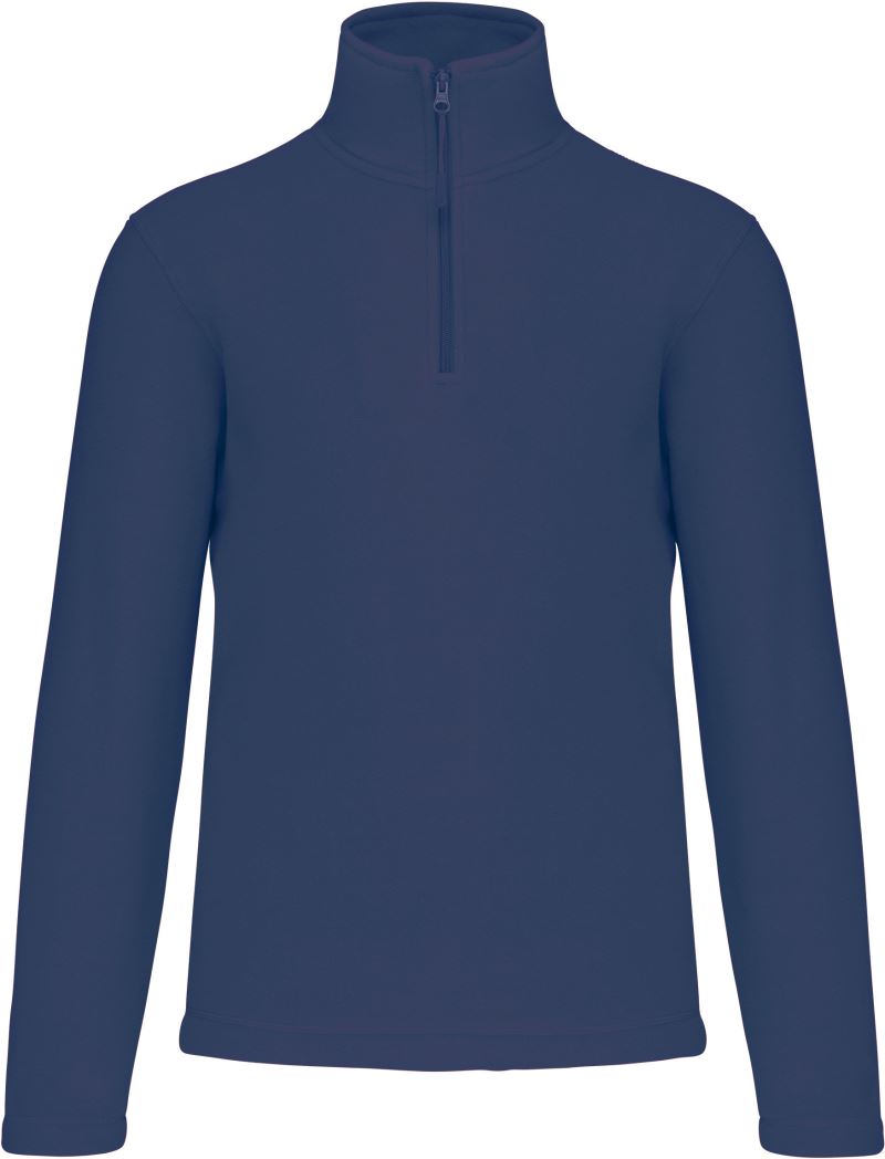Mikrofleecová mikina s 1/4 zipem "Enzo" - deep blue