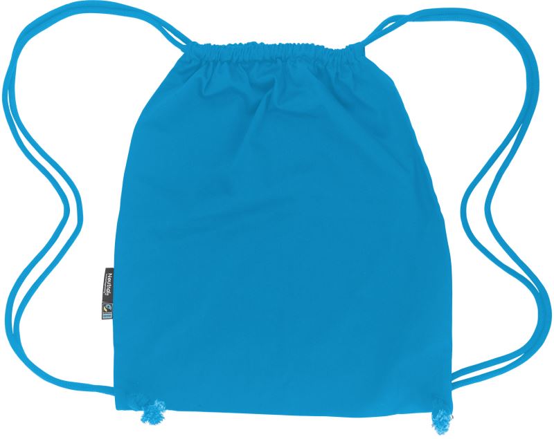Fairtrade Sportovní vak z bio bavlny - sapphire