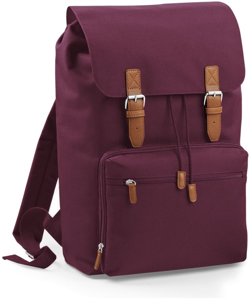Levně Vintage batoh na notebook - burgundy