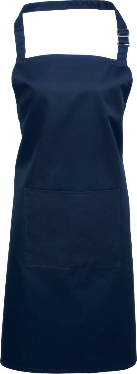 Levně Zástěra s laclem a kapsou na břiše "Colours" - navy