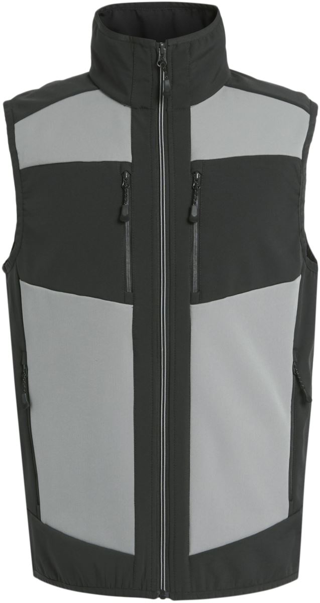 Levně 2-vrstvá softshellová vesta "E-volve" - mineral grey/ash