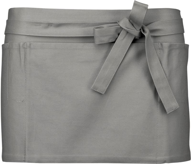 Levně Barová zástěra krátká - light grey