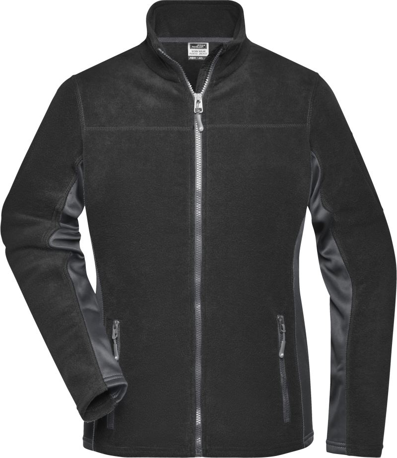 Levně Dámská pracovní mikrofleecová bunda - Strong - black/carbon