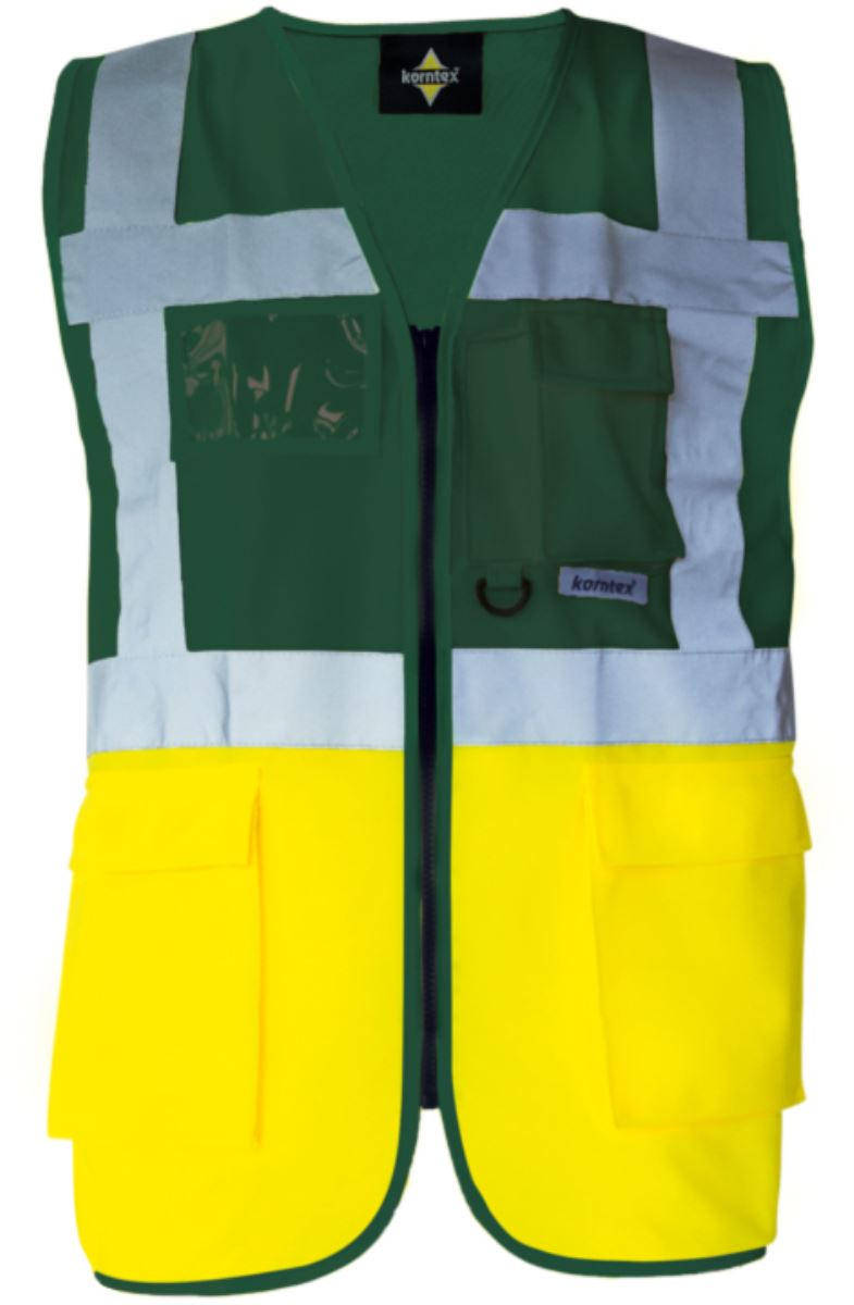 Levně Multifunkční vesta - paramedic green/yellow