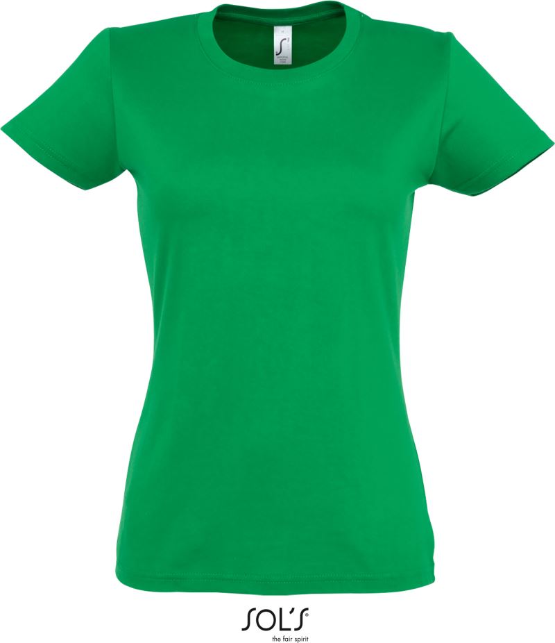 Levně Dámské tričko z těžké bavlny - kelly green