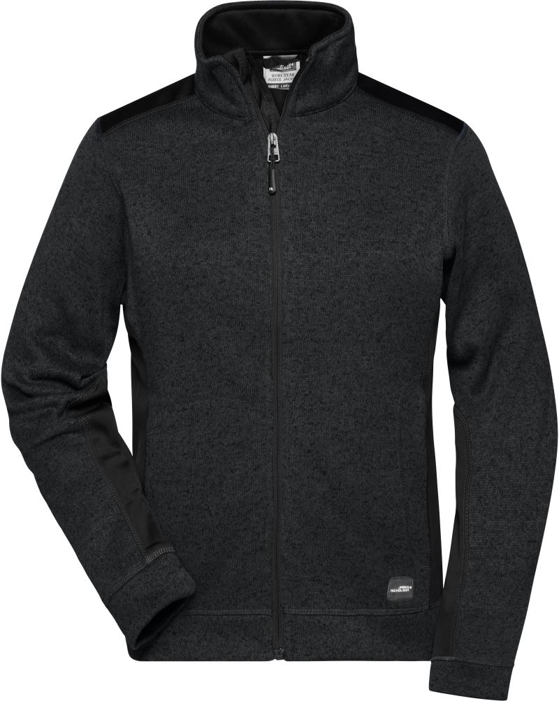 Levně Dámská pracovní pletená fleecová bunda - Strong - black/black