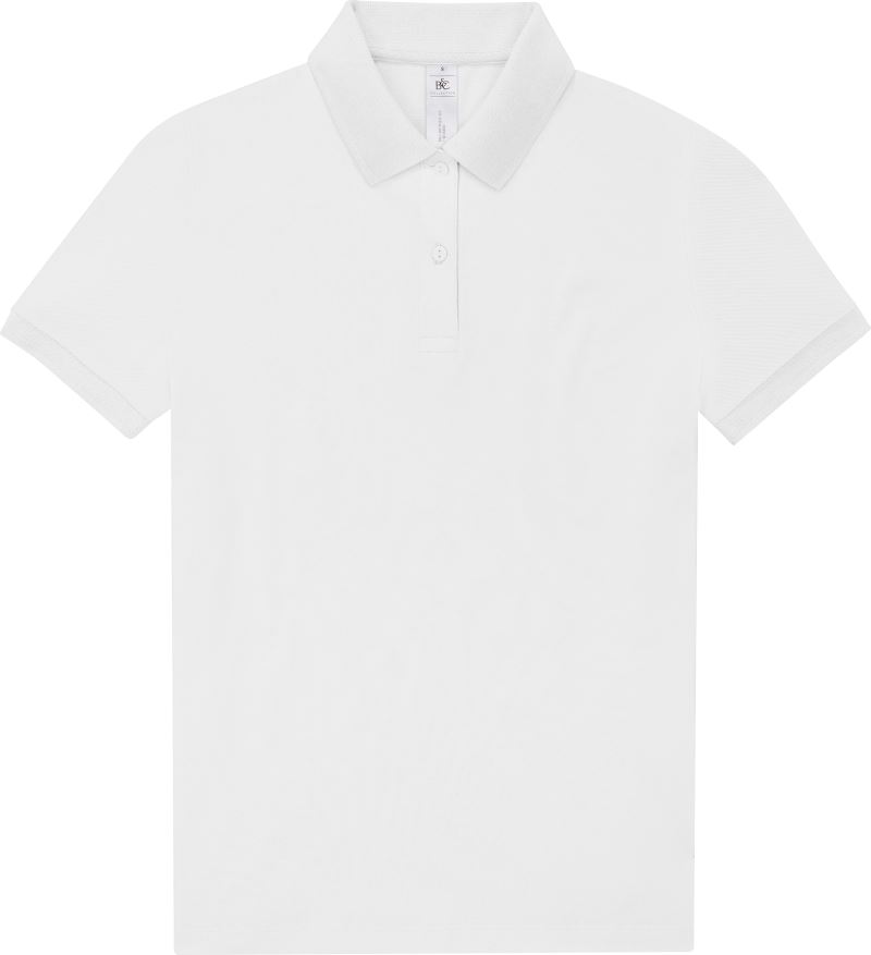 Dámské piqué polo z těžké bavlny - white
