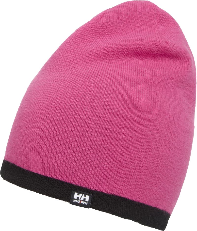 Levně Pletená čepice "Manchester" - pink/black