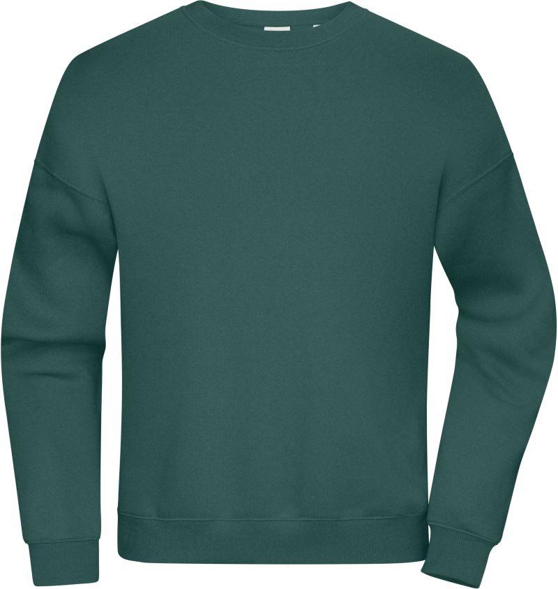 Levně Oversize mikina z bio bavlny - smoky green