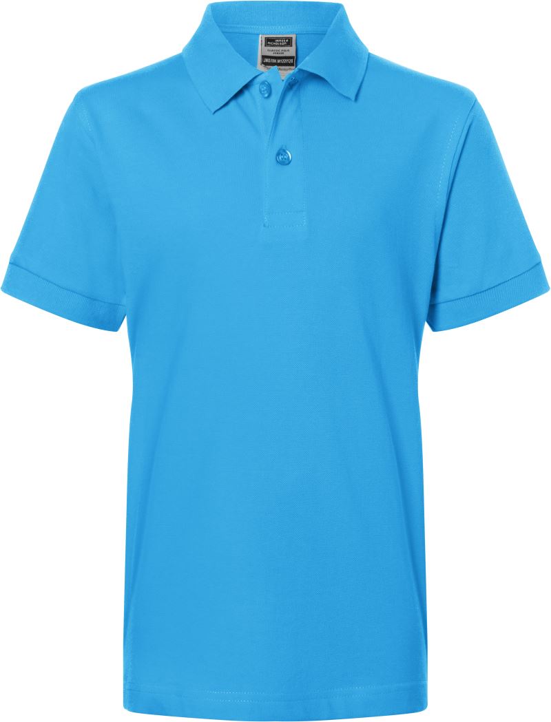 Levně Dětské piqué polo - aqua