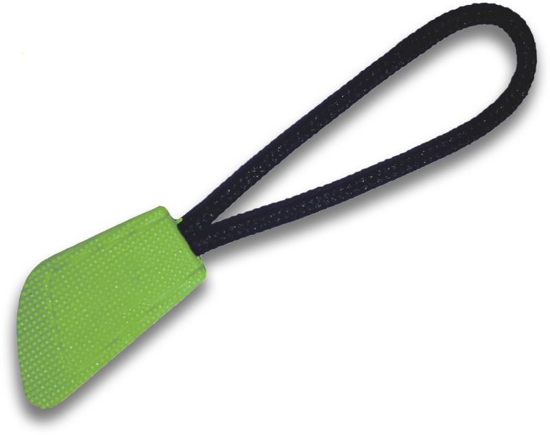 Levně 10 Ks přívěšek na zip - lime green
