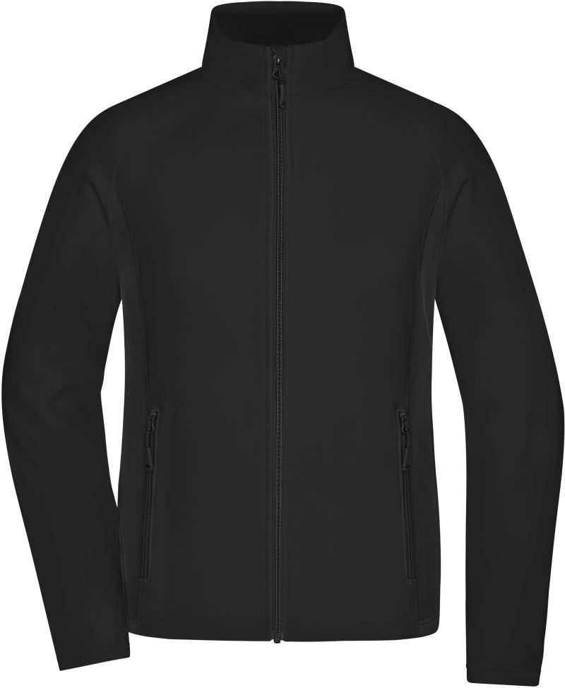 Levně Dámská strečová fleecová bunda - black/black