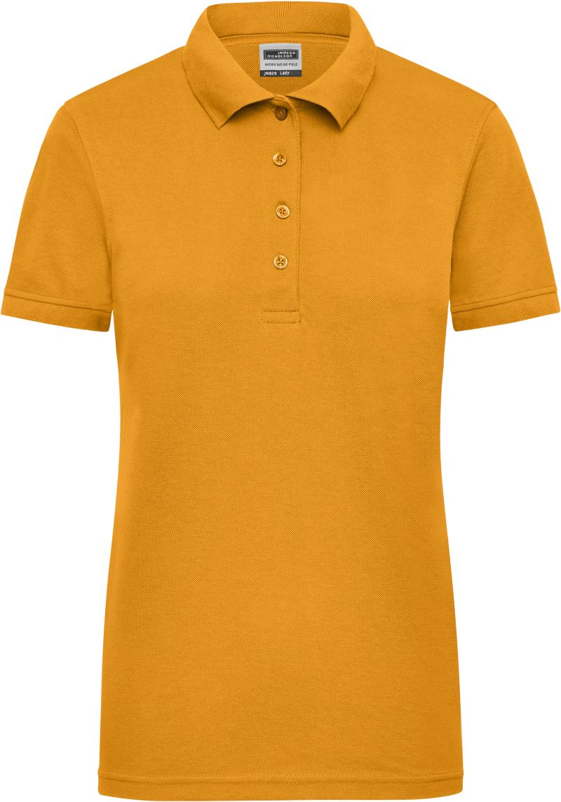Levně Dámské pracovní piqué polo - gold yellow
