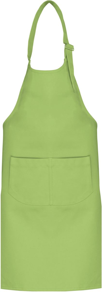 Levně Dětská zástěra s laclem - lime
