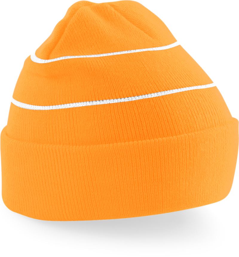 Levně Pletená čepice "Enhanced-Viz" - fluorescent orange