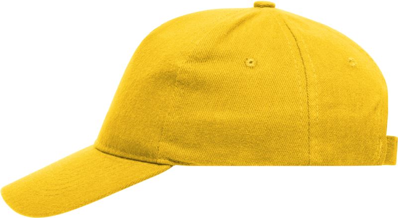 Levně 5 panelová kšiltovka z těžké bavlny - gold yellow