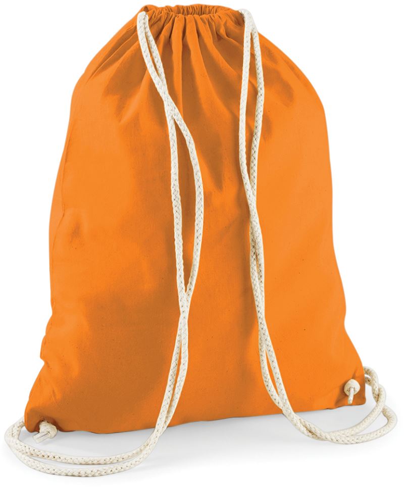 Levně Bavlněný vak na záda - orange