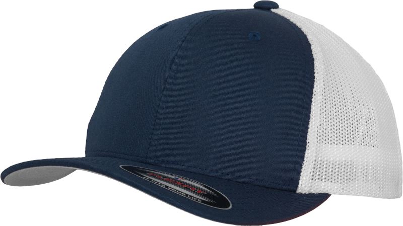 Levně 6 panelová Trucker kšiltovka "Mesh" - navy/white