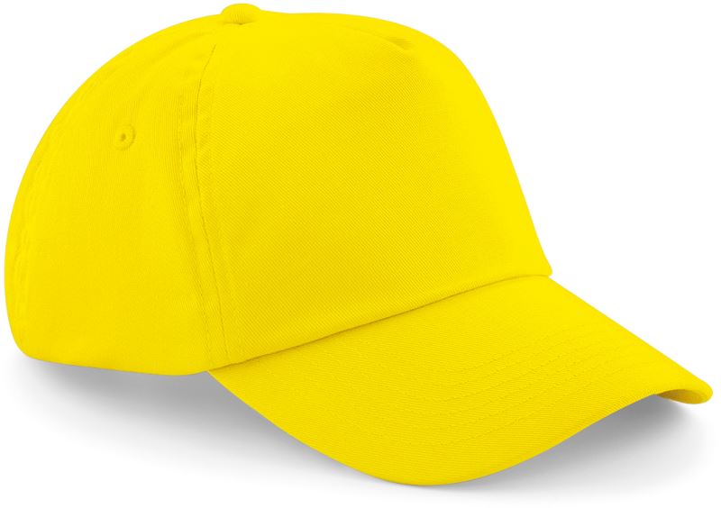 Levně Dětská 5 panelová kšiltovka "Original" - yellow