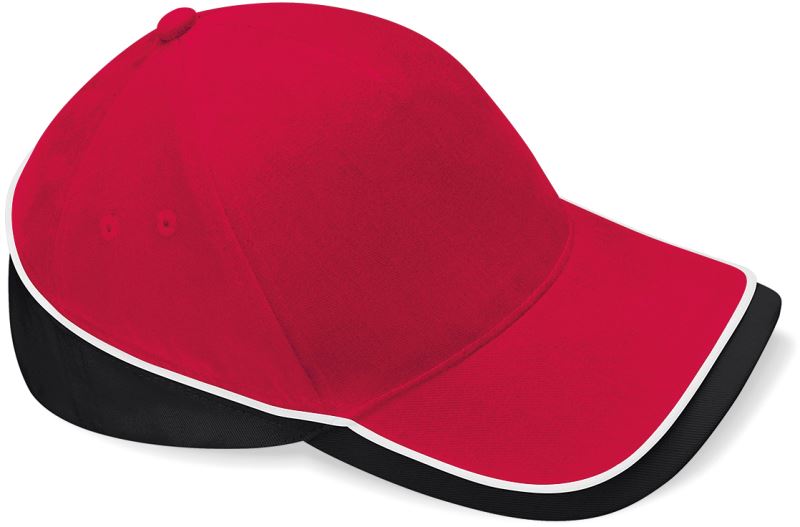 Levně 5 panelová týmová závodní kšiltovka - classic red/black/white