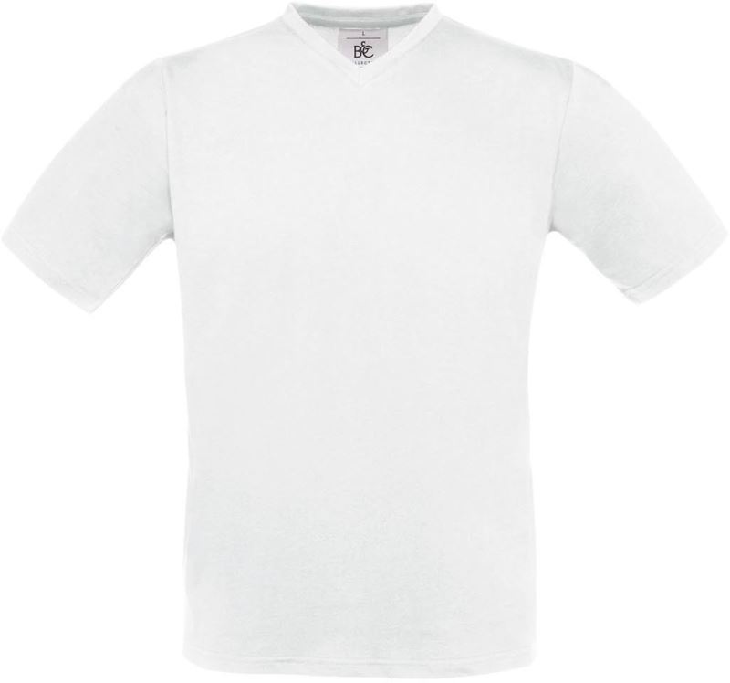 Tričko s výstřihem do V - white