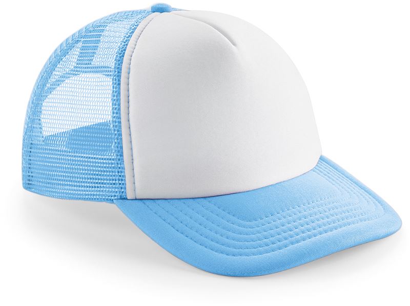 Levně 5 panelová kšiltovka Vintage Trucker - sky blue/white
