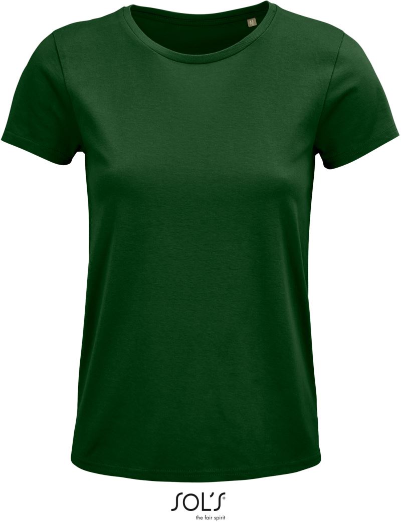 Levně Dámské tričko z bio bavlny - bottle green