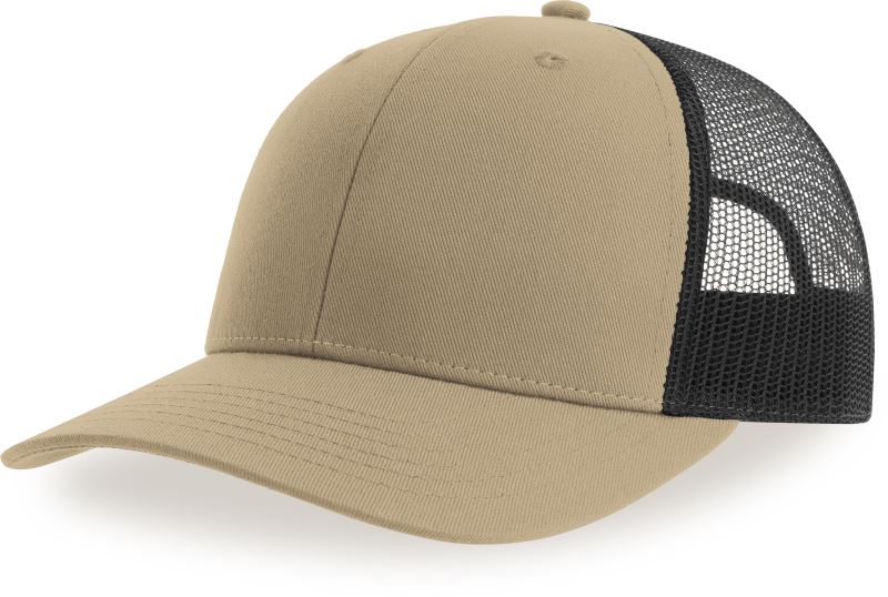 Levně 6 panelová Trucker kšiltovka - khaki/black